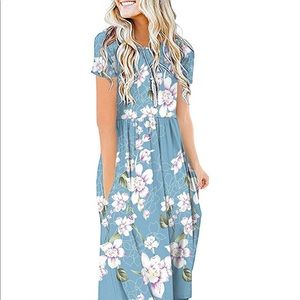 Floral dress with pockets
